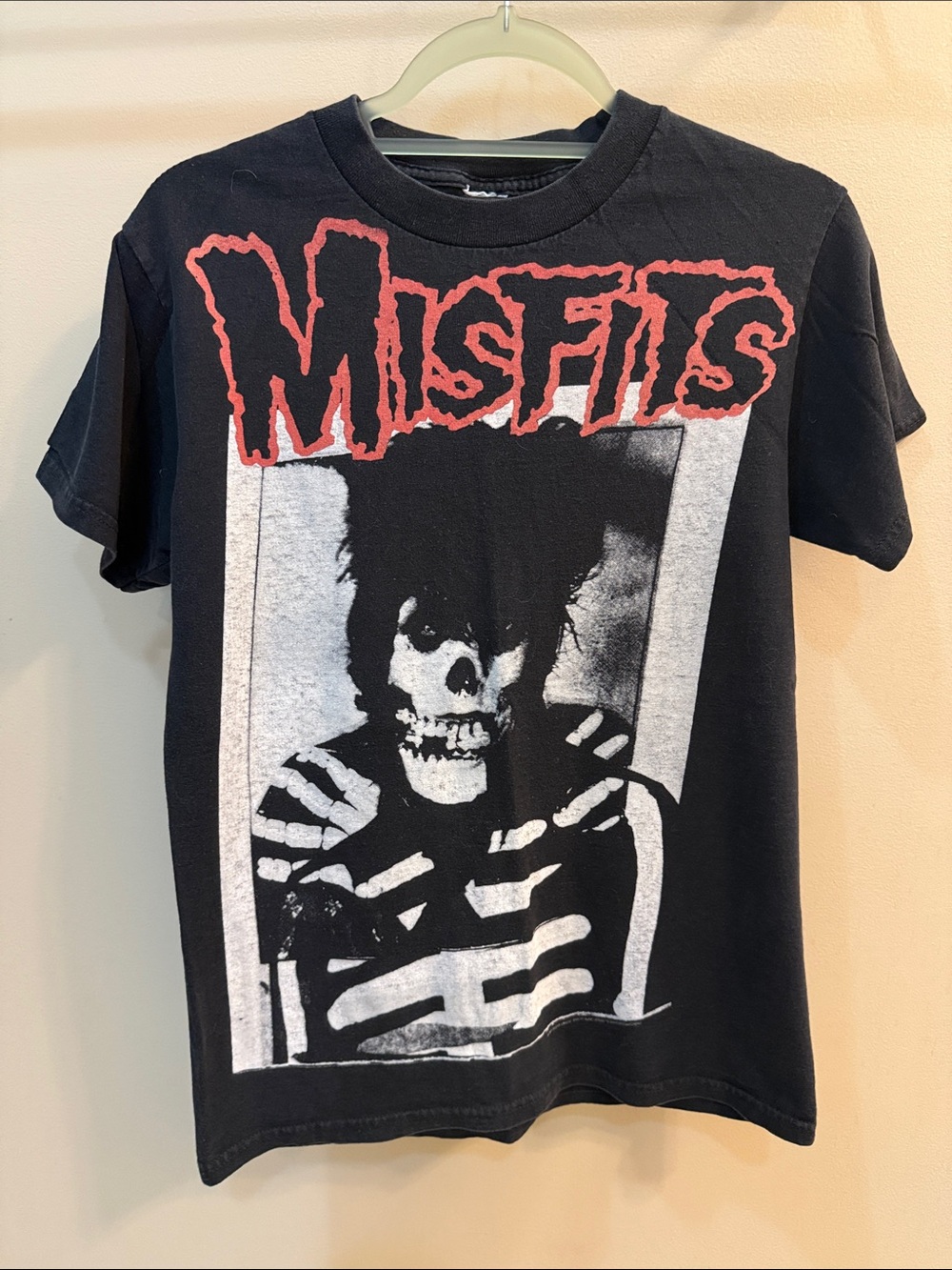 Vintage 2007 Misfits Graphic Tee in Black with Red Logo